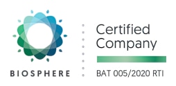 Certified by BIOSPHERE Certified Company BAT 005/2020 RTI