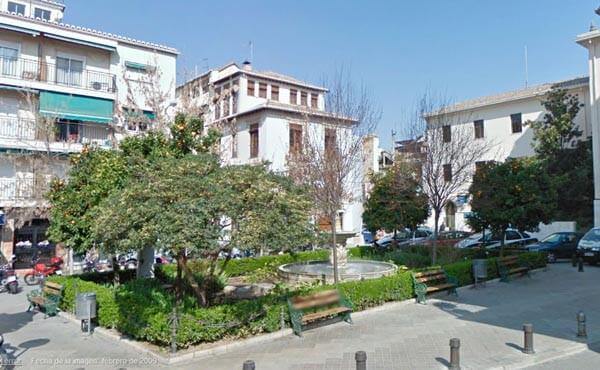 Plaza de los campos Elíseos de Granada