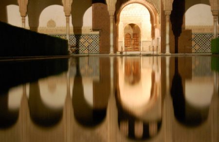 The Alhambra at night