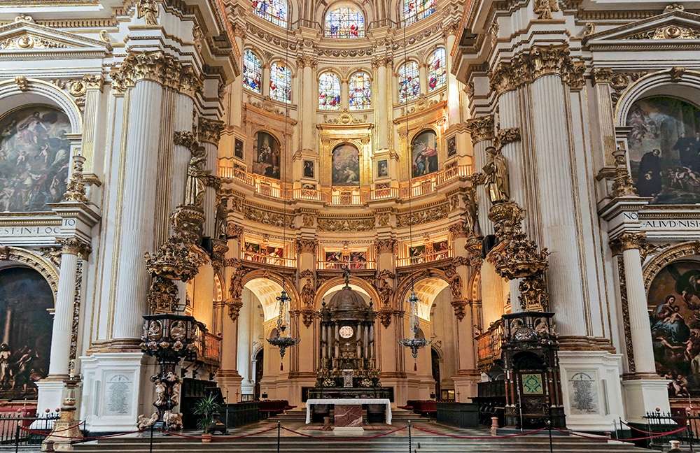 Interior of the Granada Cathedral