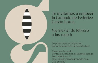 cartel visita guiada Federico García Lorca en Granada guía de internacional de turismo