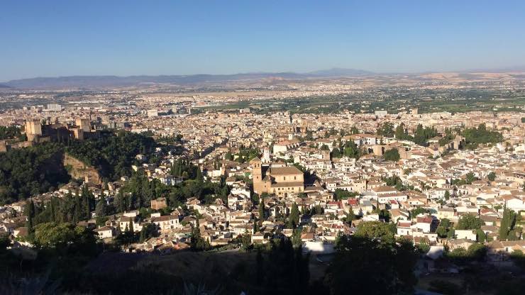 views from San Miguel alto viewpoint in granada