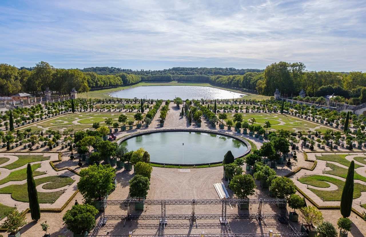 Vista jardines de Versalles