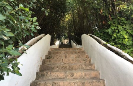 escalera agua