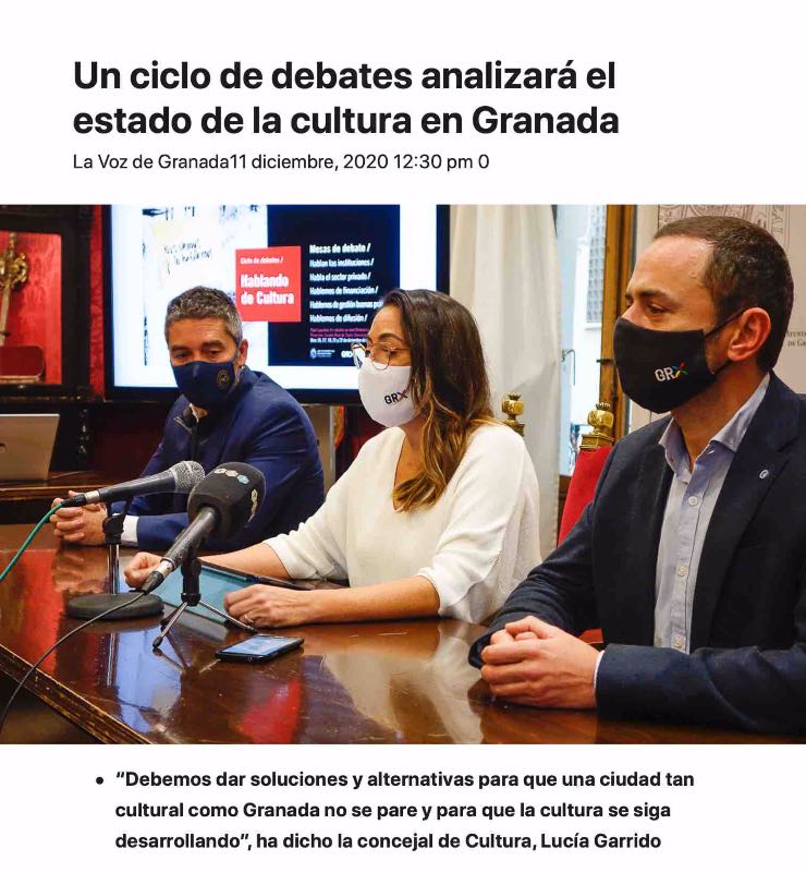 presentación del ciclo de debates hablando de cultura