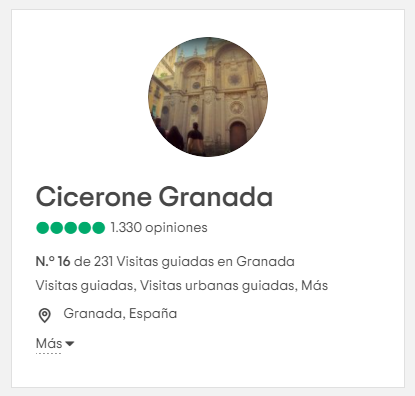 Puntuación media Tripadvisor