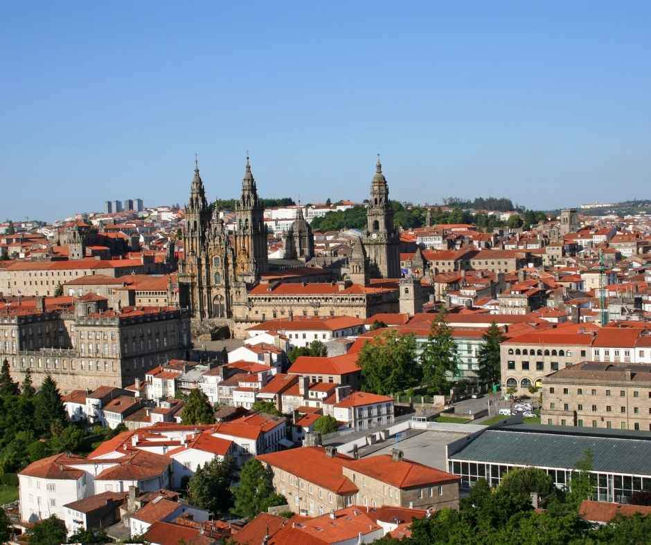 Panoramic views Santiago de Compostela